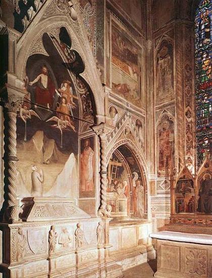 Maso di Banco Tomb with fresco of the resurrection of a member of the Bardi family